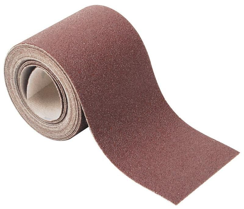 Wolfcraft Rouleau de papier abrasif auto-agrippant pour bois/métal, 4 m x 93 mm
