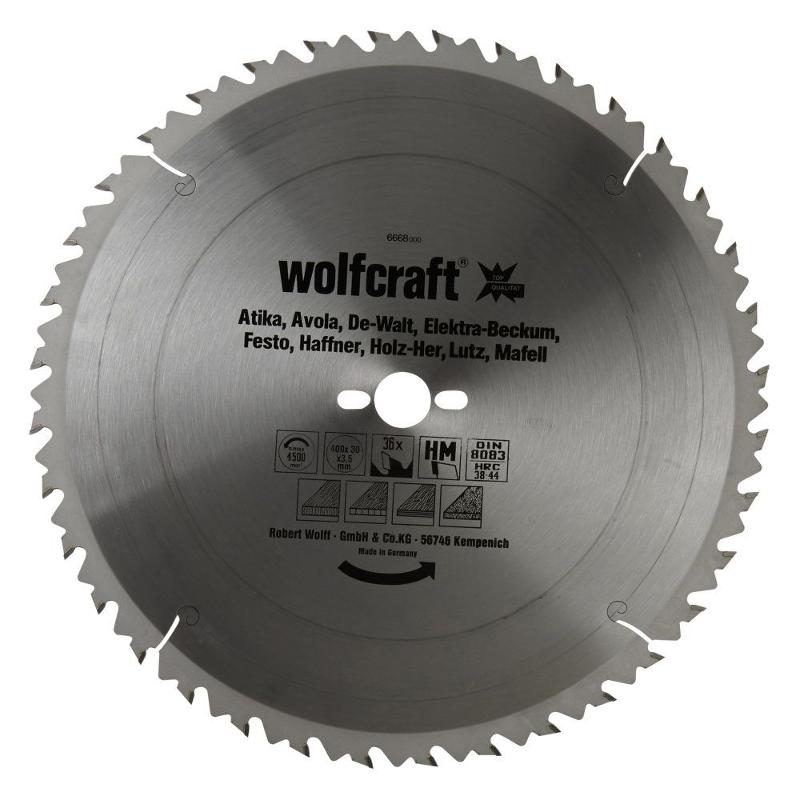 wolfcraft 1 Tisch-Kreissägebl. HM, 36 Zähne ø400mm