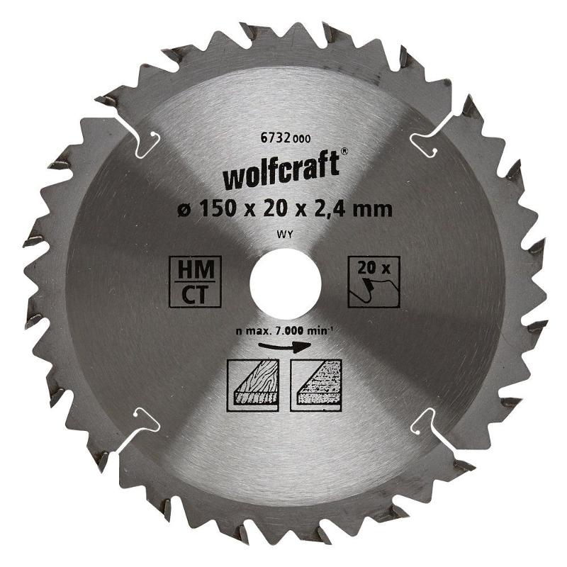 wolfcraft Lames de scies circulaires manuelles Série marron (coupes rapides, grossières)