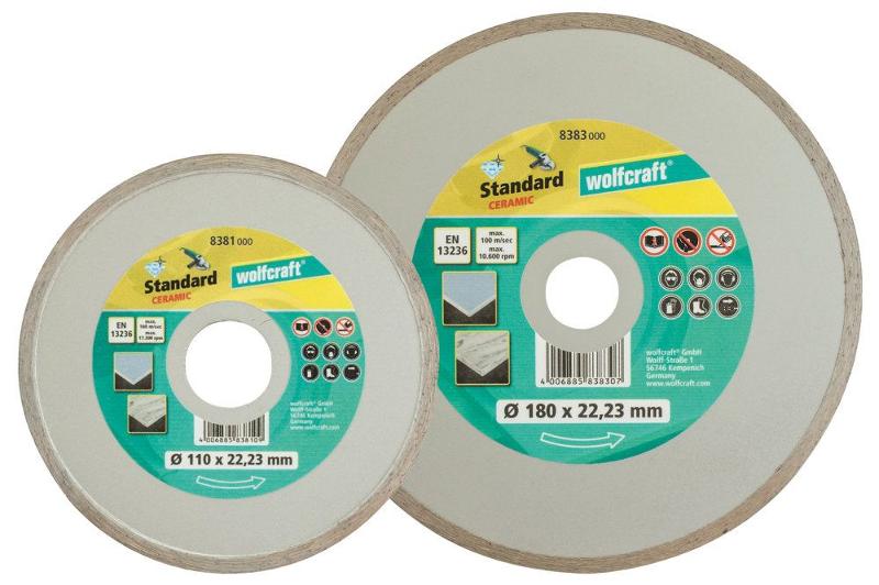 wolfcraft Disque diamant à tronçonner « Standard Ceramic »