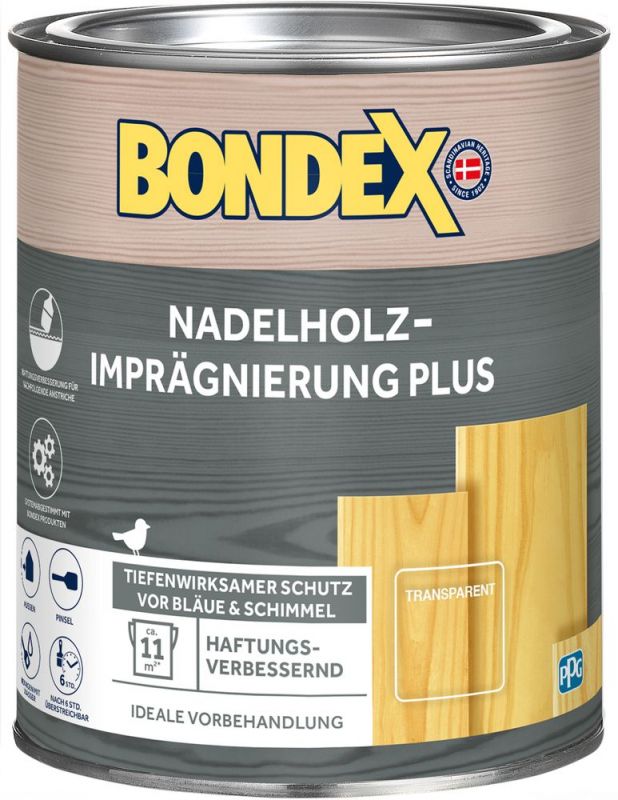 BONDEX Nadelholz-Imprägnierung Plus Farblos 0,75 L - 477929