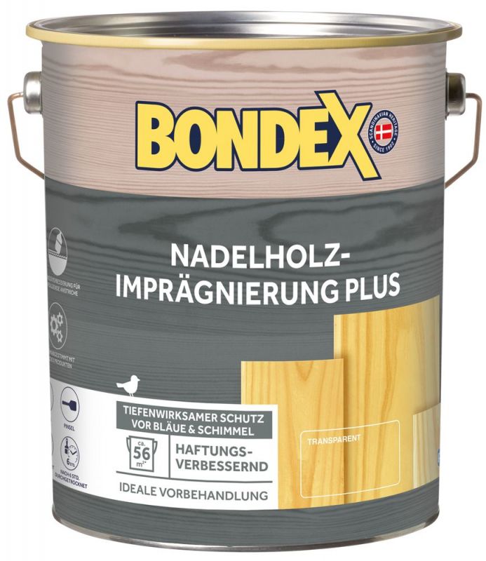BONDEX Nadelholz-Imprägnierung Plus Farblos 4 L - 477931