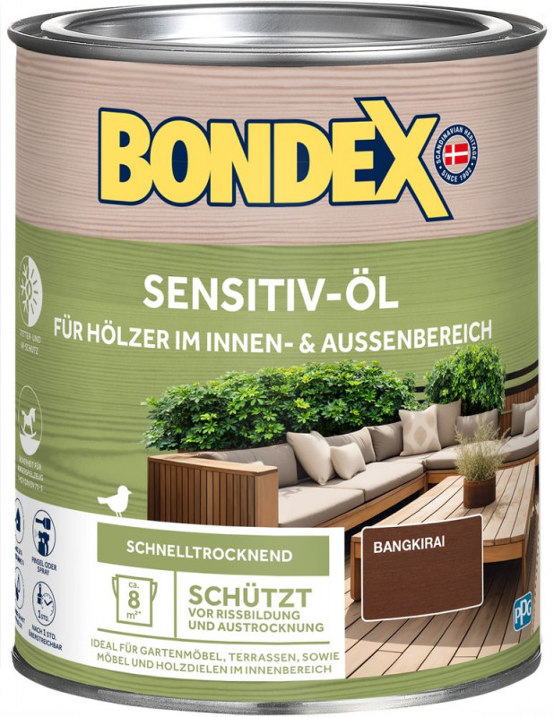 BONDEX SENSITIV-ÖL Bangkirai 0,75 L - 484477
