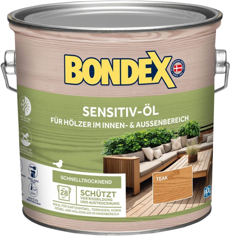 BONDEX SENSITIV-ÖL Teak 2,5 L - 484479