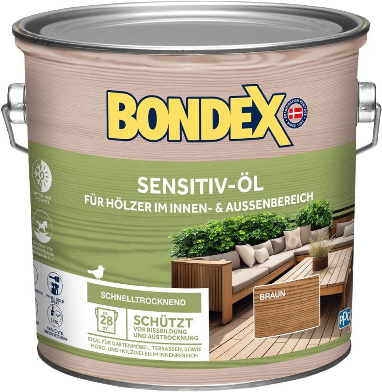 BONDEX SENSITIV-ÖL Braun 2,5 L - 484481