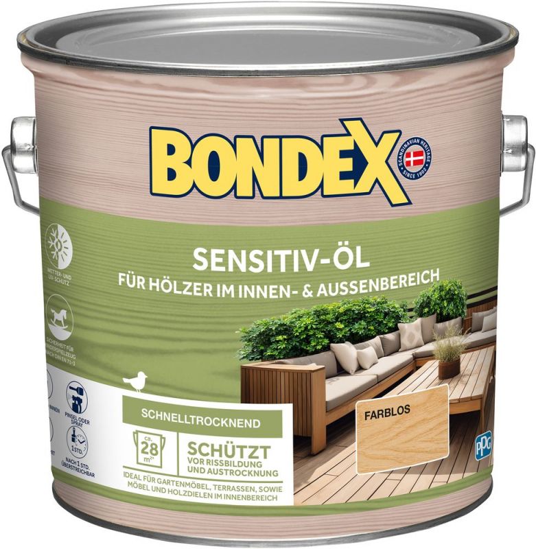 BONDEX SENSITIV-ÖL Farblos 2,5 L - 484483