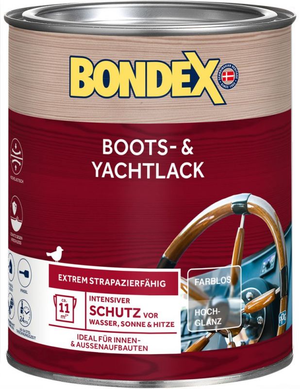 BONDEX Boots- und Yachtlack Farblos 0,75 L - 454373