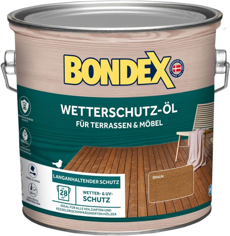 BONDEX WETTERSCHUTZ-ÖL BRAUN 2,5 L - 466128