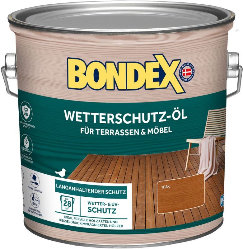 BONDEX WETTERSCHUTZ-ÖL TEAK 2,5 L - 467570