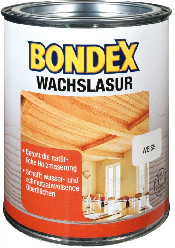 Bondex Wachslasur Weiß 0,75 l - 352675