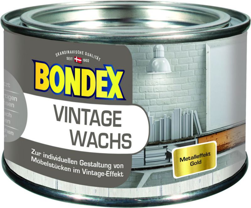 Bondex Vintage Wachs Metallic gold 0,25 l - 377897