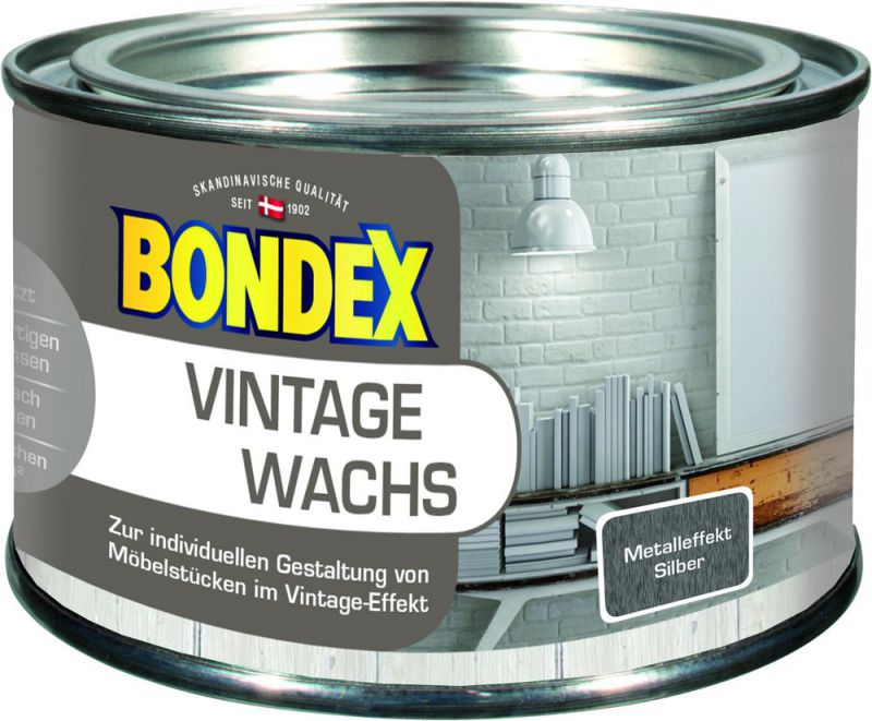 Bondex Vintage Wachs Metallic silber 0,25 l - 377898