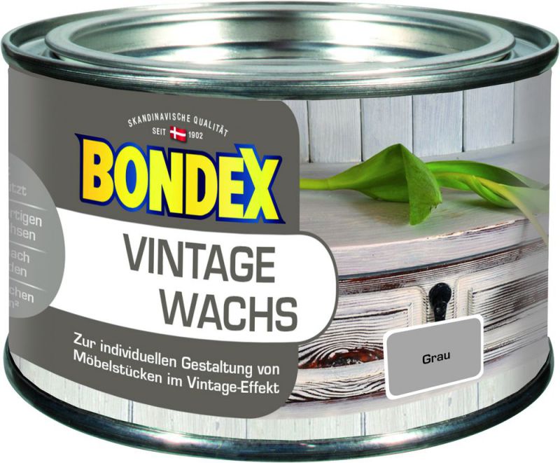 Bondex Vintage Wachs Grau 0,25 l - 377899