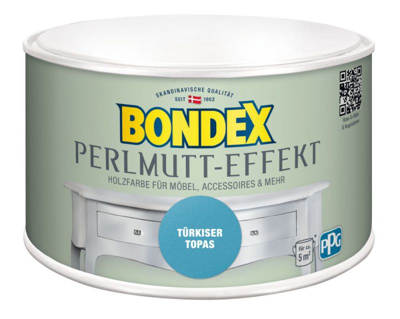 Bondex Perlmutt- Effekt Tuerkiser Topas 0,5 l - 424269