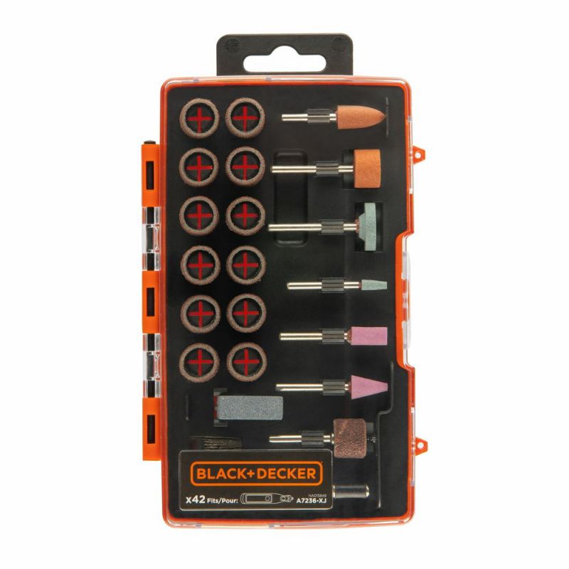 Black + Decker Multifunkt.-Zubehoer-Set, 42-tlg. - A7236-XJ