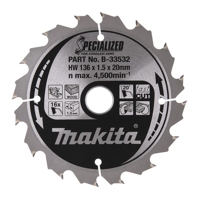 MAKITA SPECIALIZED Sägeb.136x20x16Z (B-33532)