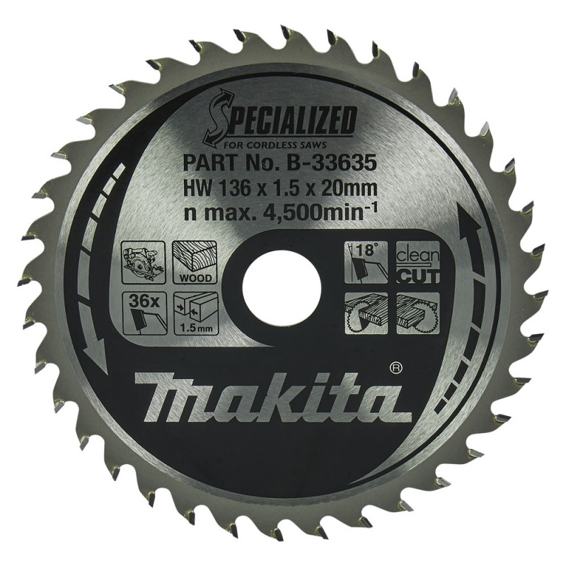MAKITA SPECIALIZED Sägeb.136x20x36Z (B-33635)