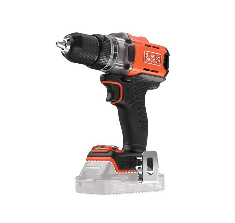 Black + Decker 18V 2 G. Akku-Bohrschrauber, ohne Akku, ohne Ladegerät, Karton - BCD382XN-XJ