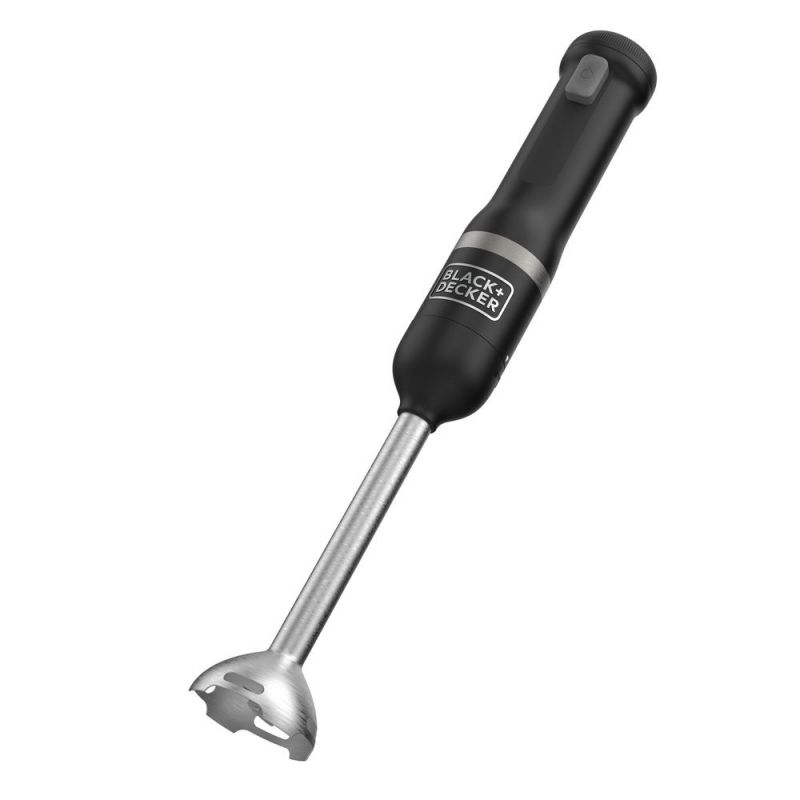 Black + Decker 6er-Set Kitchen Wand 7,2V Akku-Stabmixer inkl. 5-tlg. Zubehör, schwarz - BCKM1016KSB-QW