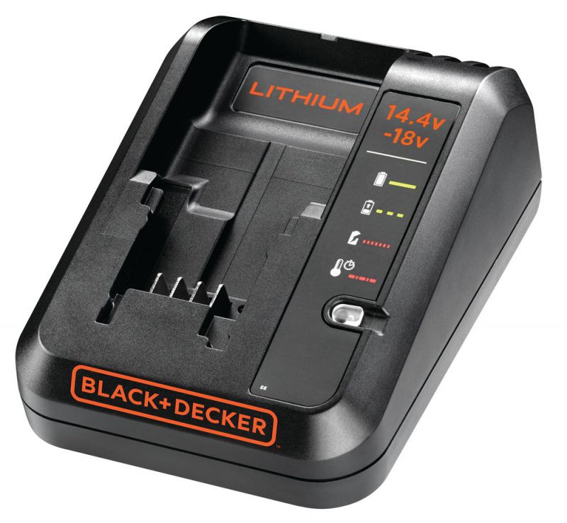 Black + Decker 18V Akku-Ladegerät, 1A Ladestrom - BDC1A-QW