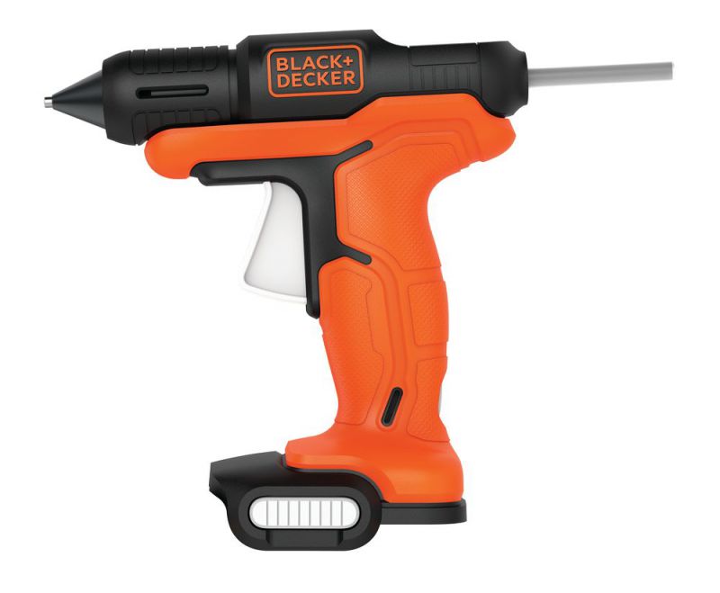 Black + Decker 12V Akku-Heißklebepistole ohne Akku und Ladegerät, Karton - BDCGG12N-XJ