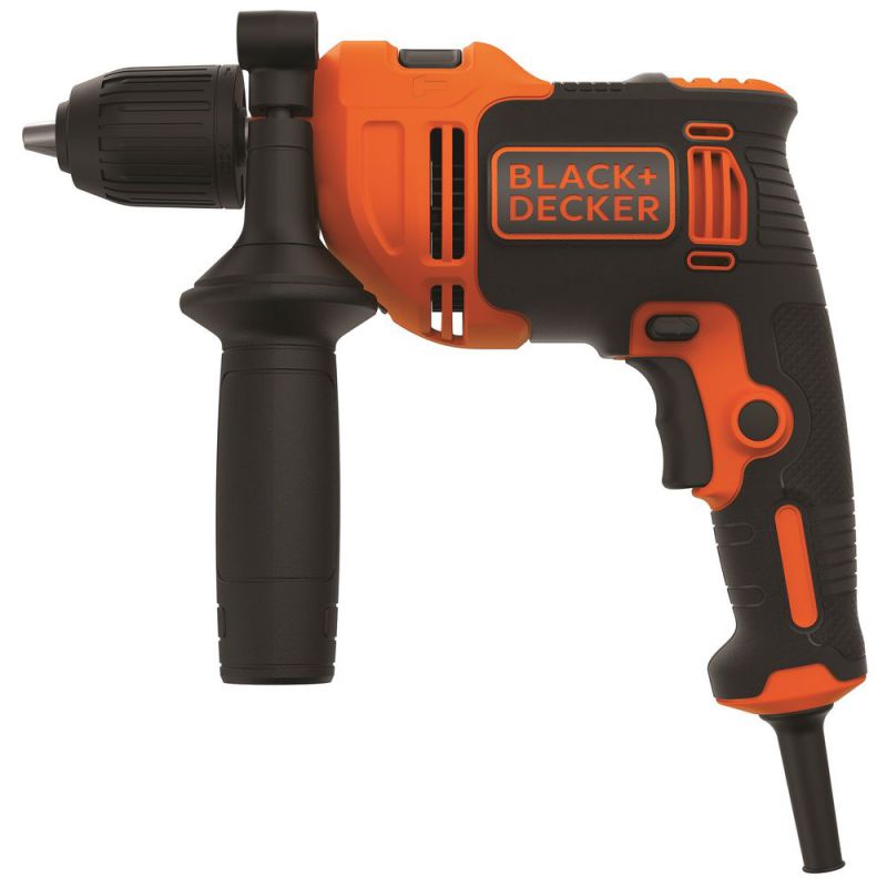 Black + Decker Schlagbohrmaschine 550W, Zubehoer,Koffer - BEH550K-QS