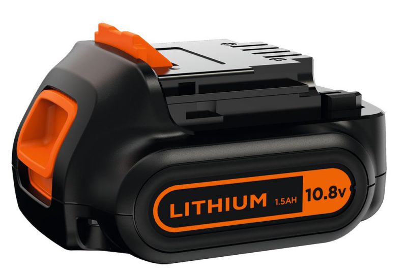 Black + Decker 10,8V Lithium-Ionen Akku-Slidepack, 1,5 Ah - BL1512-XJ