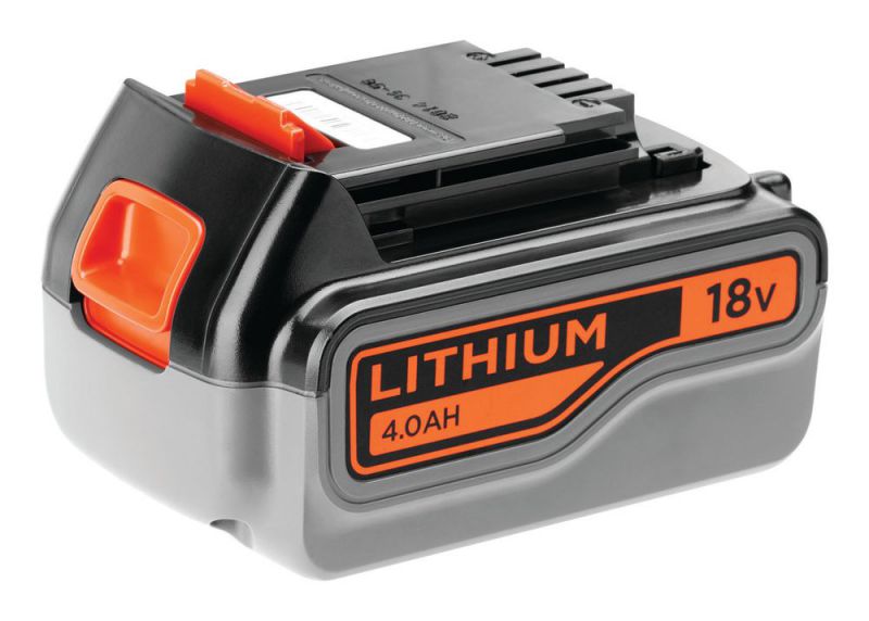 Black + Decker 18V Lithium-Ionen Slidepack-Akku, 4,0 Ah - BL4018-XJ