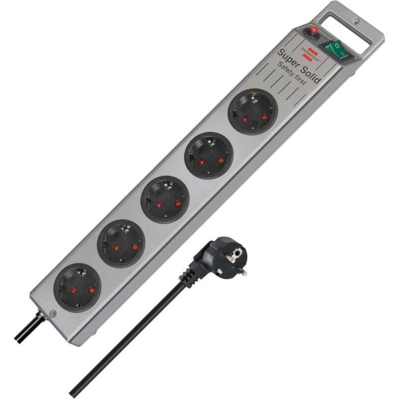 Brennenstuhl Super-Solid Line 5-fach silber