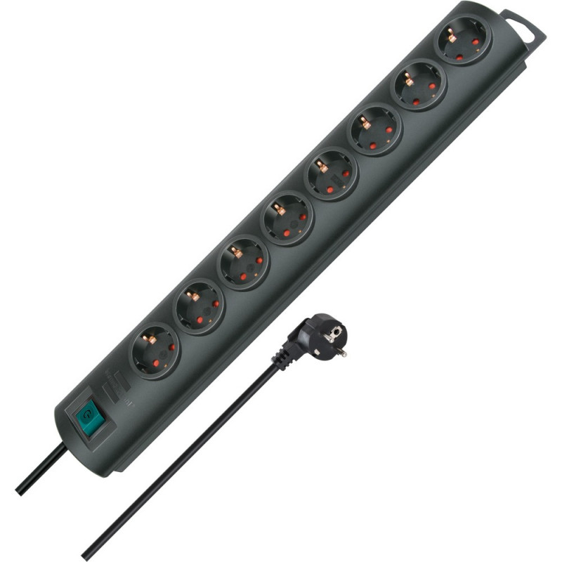 Brennenstuhl Primera-Line 8-fach schwarz 2m