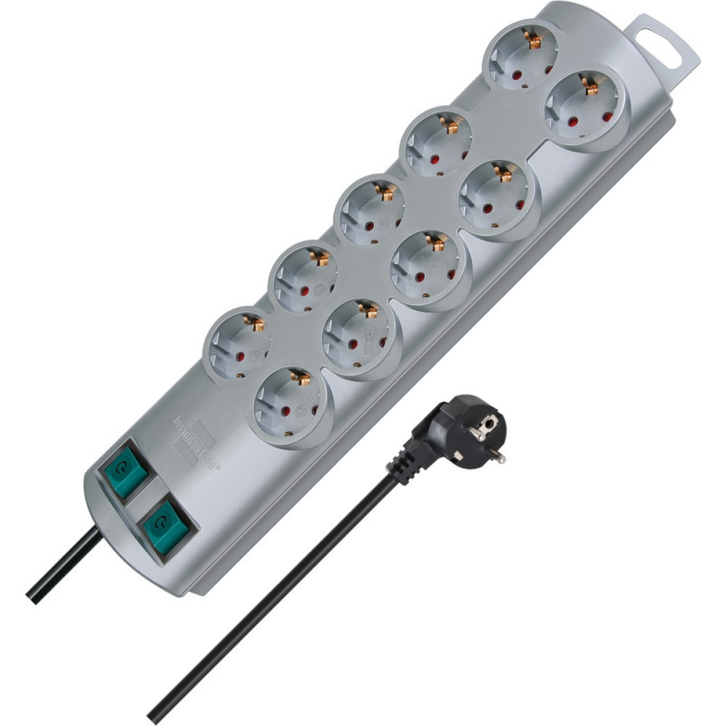 Brennenstuhl Primera-Line 10-fach silber 2m