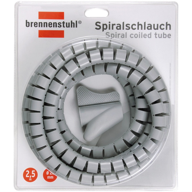 Brennenstuhl Spiralschlauch 2,5m grau