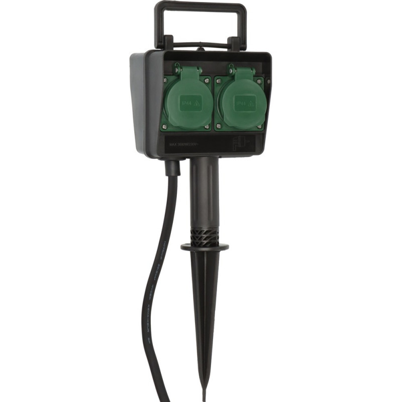 Brennenstuhl Gartensteckdose mit Erdspieß IP44 4-fach 1,4m H07RN-F 3G1,5 - 1154440