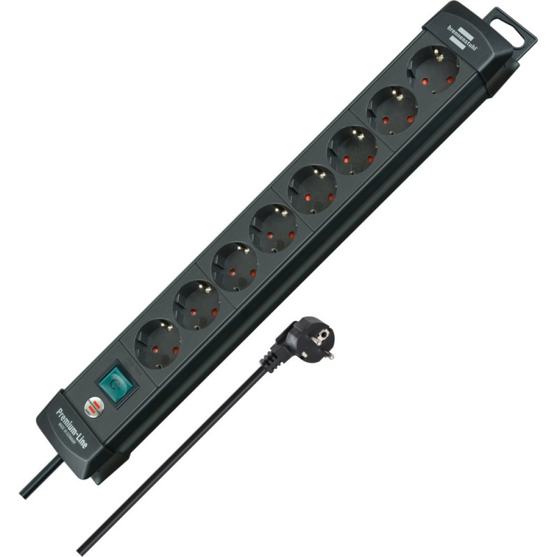 Brennenstuhl Premium-Line Steckdosenleiste 8-fach schwarz 3m H05