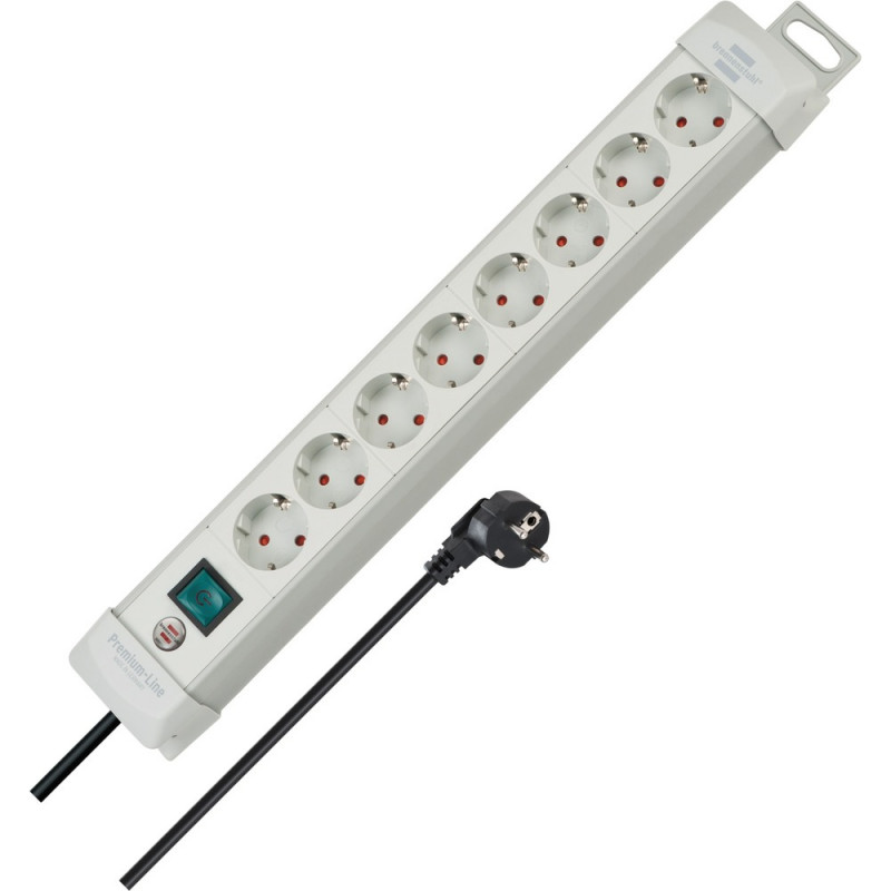 Brennenstuhl Premium-Line Steckdosenleiste 8-fach lichtgrau 3m H05VV-F 3G1,5