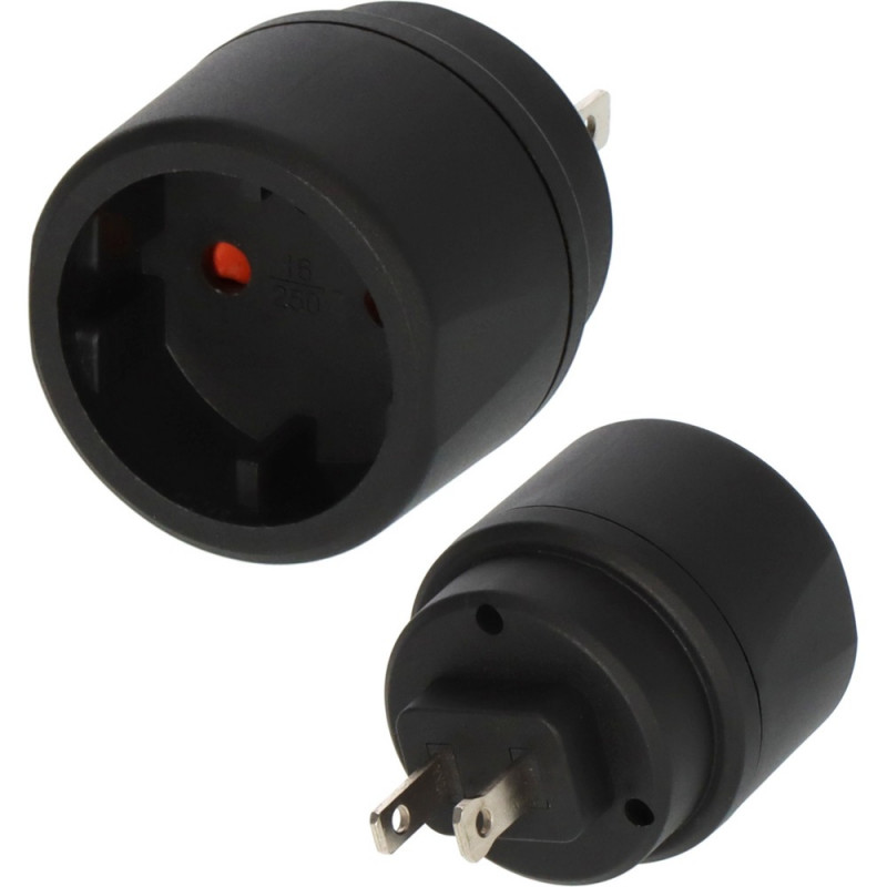 Brennenstuhl Reisestecker Euro/Konturenstecker/USA, Japan - 1508450