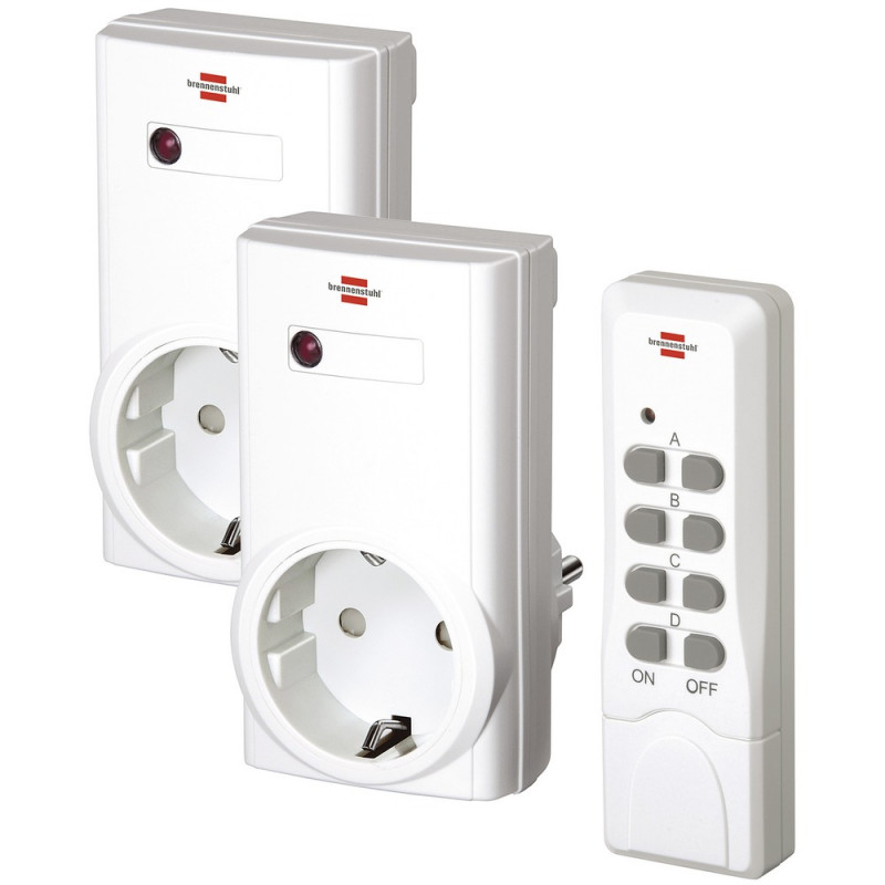 Brennenstuhl Funkschalt-Set RCS 1000 N Comfort 1 Handsender,2 Schaltempfänger 1000W - 1507150