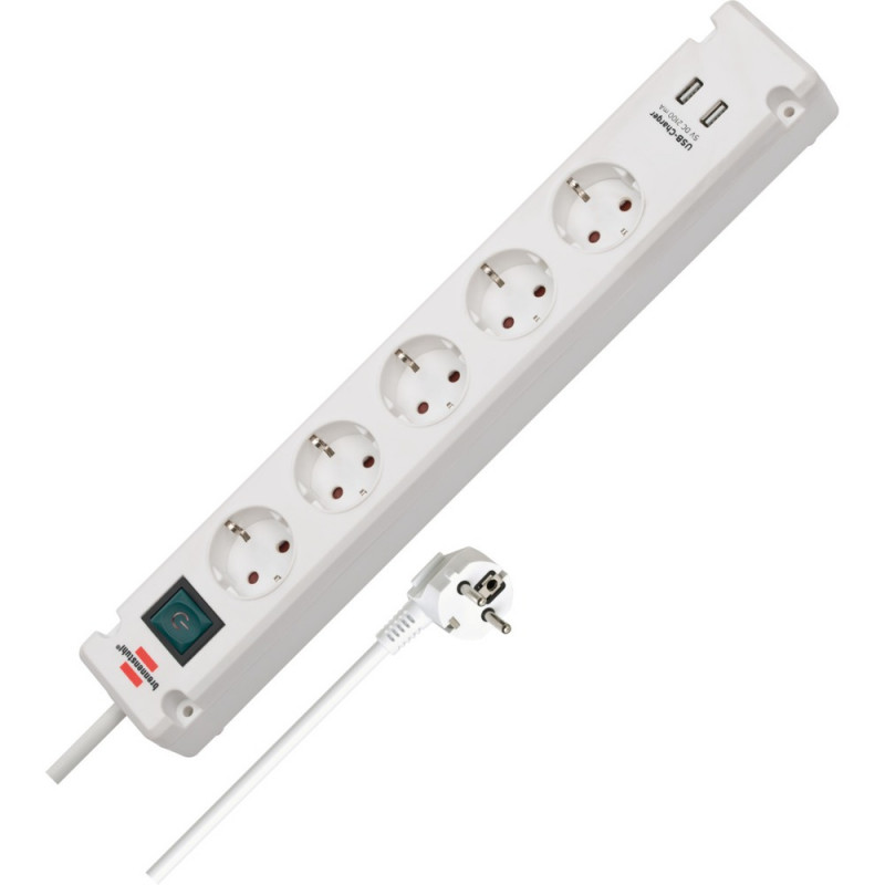 Brennenstuhl Bremounta Steckdosenleiste 5-fach mit USB-Ladefunktion - 1150660325