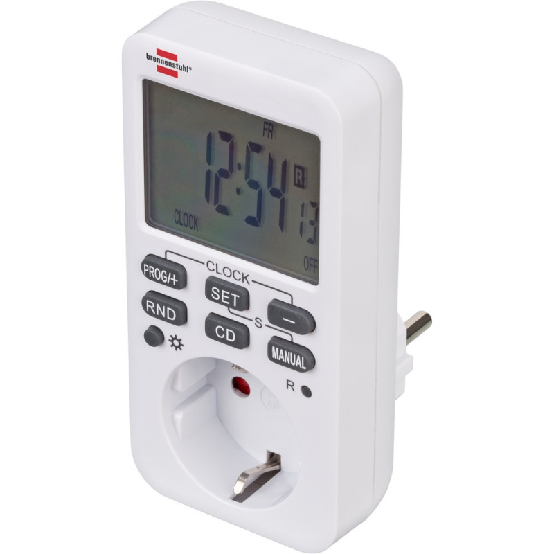 Brennenstuhl Zeitschaltuhr digital, IP20 (230V~ 50Hz, max.16(2)A, 3600W) - 1506320