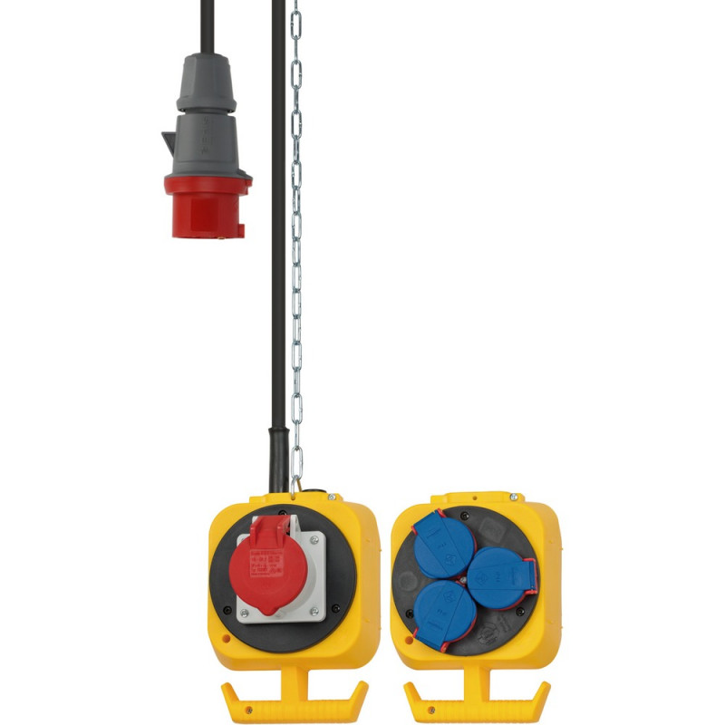 Brennenstuhl Pendelstromverteiler 5m CEE400V/16A (3-Phasen, H07RN-F5G1.5, IP44) - 1151960010