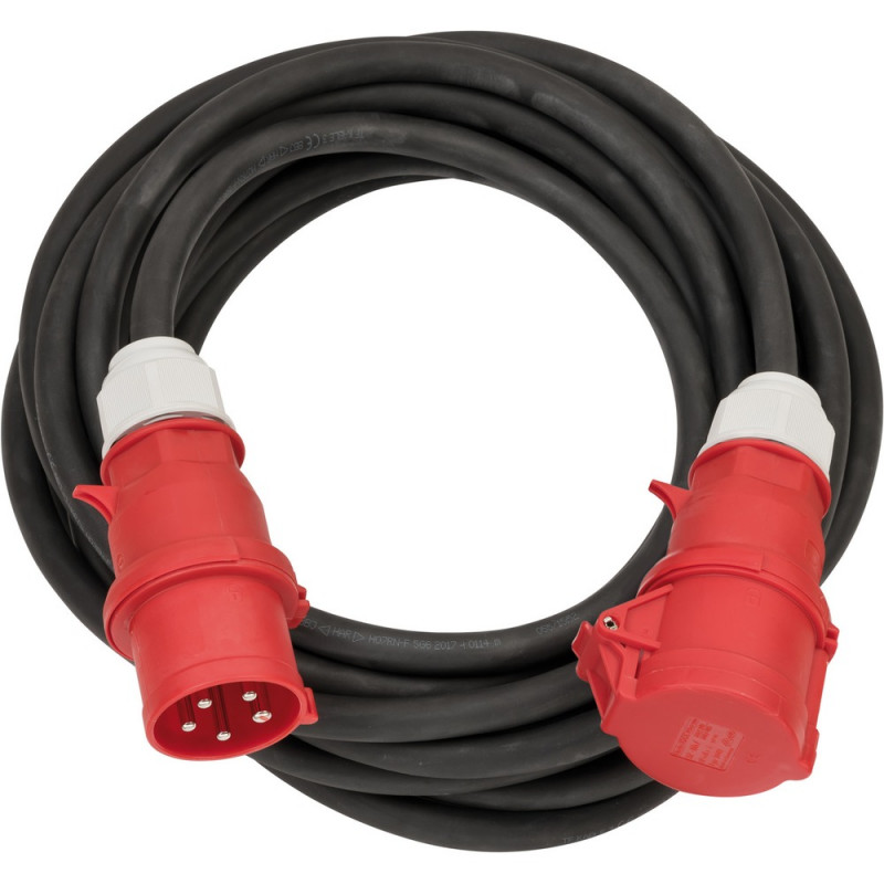 Brennenstuhl Verlängerungsleitung 10m H07RN-F5G6.0 (CEE400V/32A Stecker & Kupplung IP44) - 1167320100