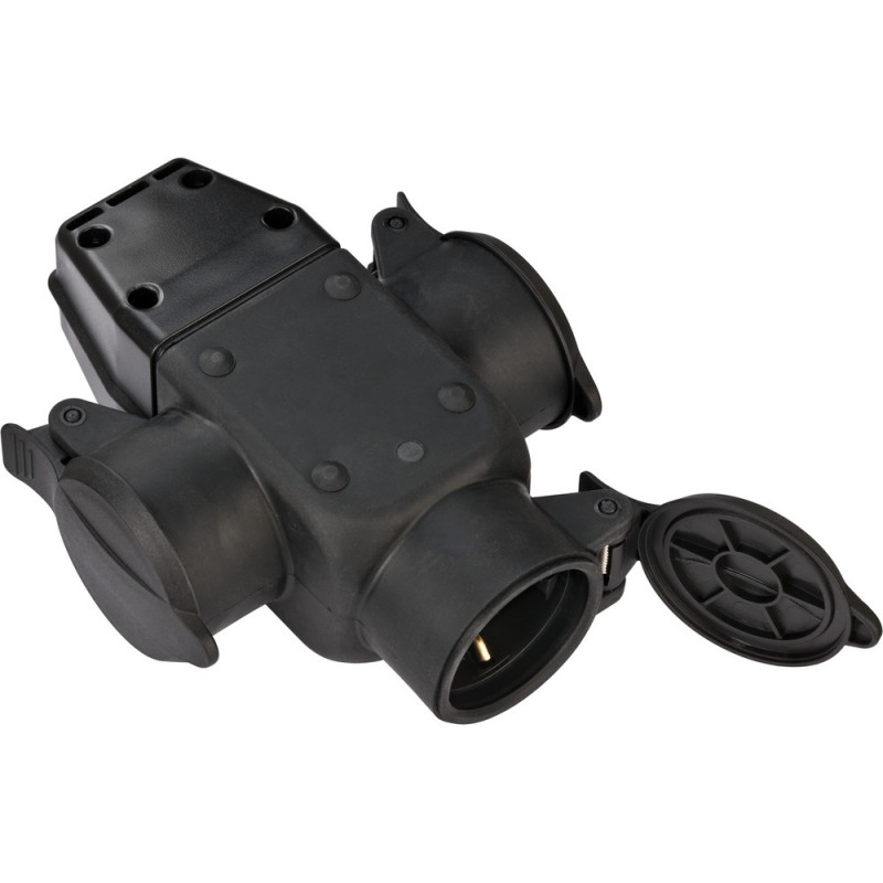 Brennenstuhl Schuko-Gummikupplung 3fach IP44 - 1082120