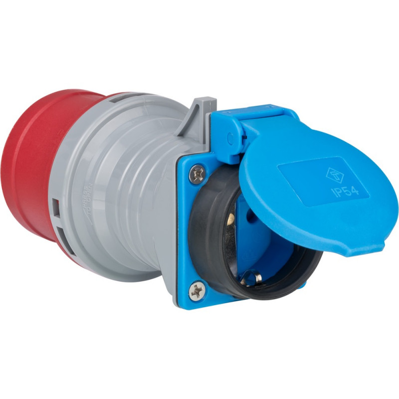 Brennenstuhl Adapter Stecker CEE400V/16A 6h (auf Schutzkontaktstedo 230V/16A) - 1081690