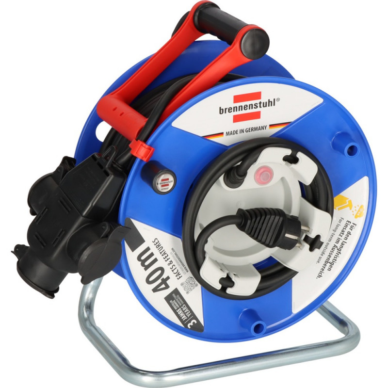 Brennenstuhl Kabeltrommel Garant-G 290 38+2m IP44 (H07RN-F3G1.5 mit 3fach Gummikupplung) - 1188380301