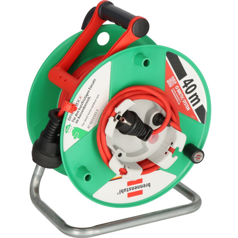 Brennenstuhl Kabeltrommel Garant-G Bretec 290 38+2m (N05V3V3-F3G1.5 rot matt, Thermo IP44) - 1183530100
