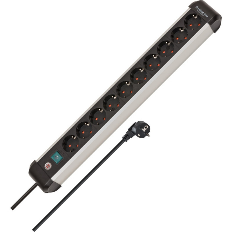 Brennenstuhl Steckdosenleiste Premium-ALU-Line 10fach - 1391030000