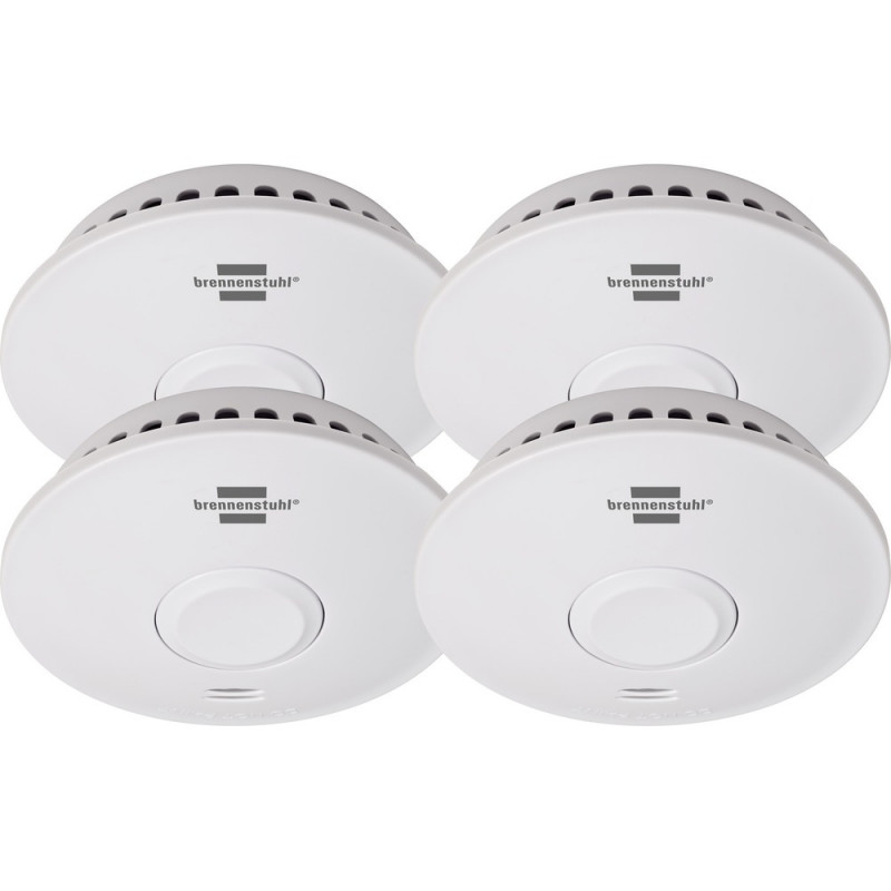 Brennenstuhl Funk-Rauchwarnmelder Set, 4x RM L 3101 - 1290210004