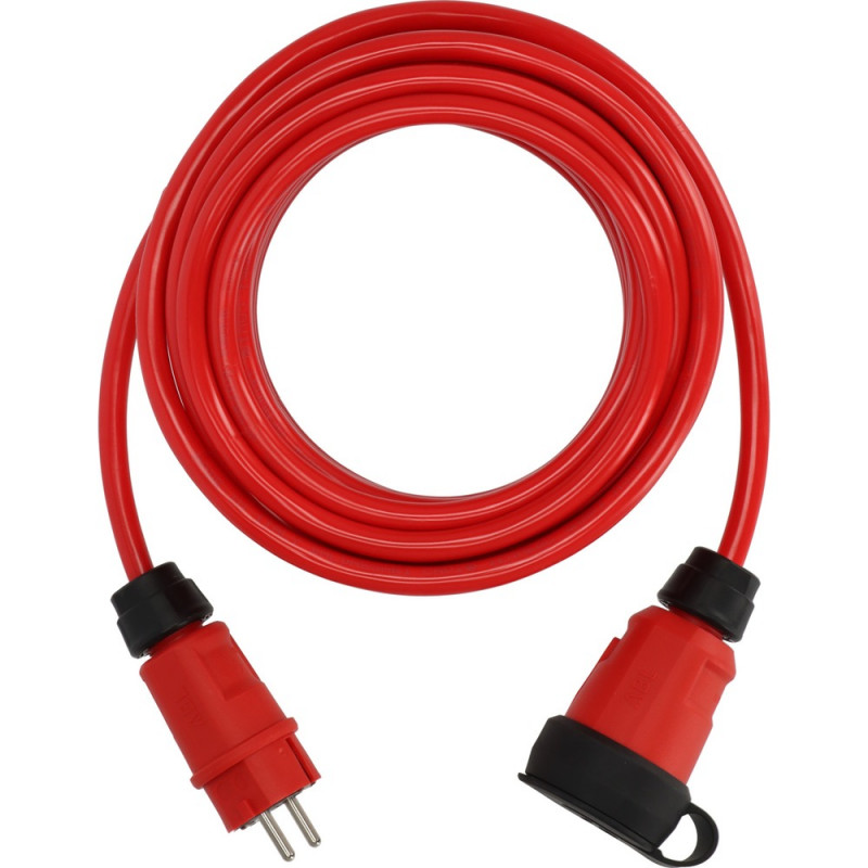 Brennenstuhl professionalLINE Verlängerungskabel VQ 1200 IP44, 10m rot H07BQ-F 3G2,5 - 9162100210