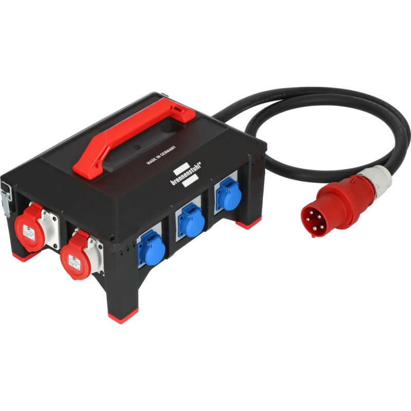 Brennenstuhl professionalLINE Gummi-Baustromverteiler BSV 5-63A FI Typ B 2m H07RN-F 5G16,0 1xCEE32A+2x16A,6x230V - 9150630168