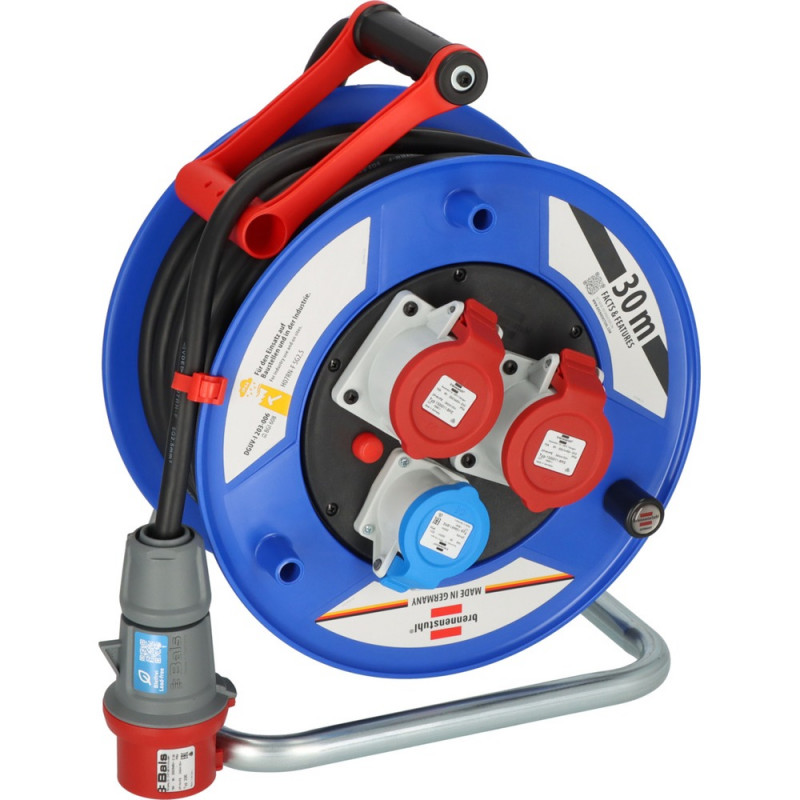 Brennenstuhl Garant CEE 3 IP44 Industrie/Baustellen-Kabeltrommel 30m H07RN-F 5G2,5 - 1238020